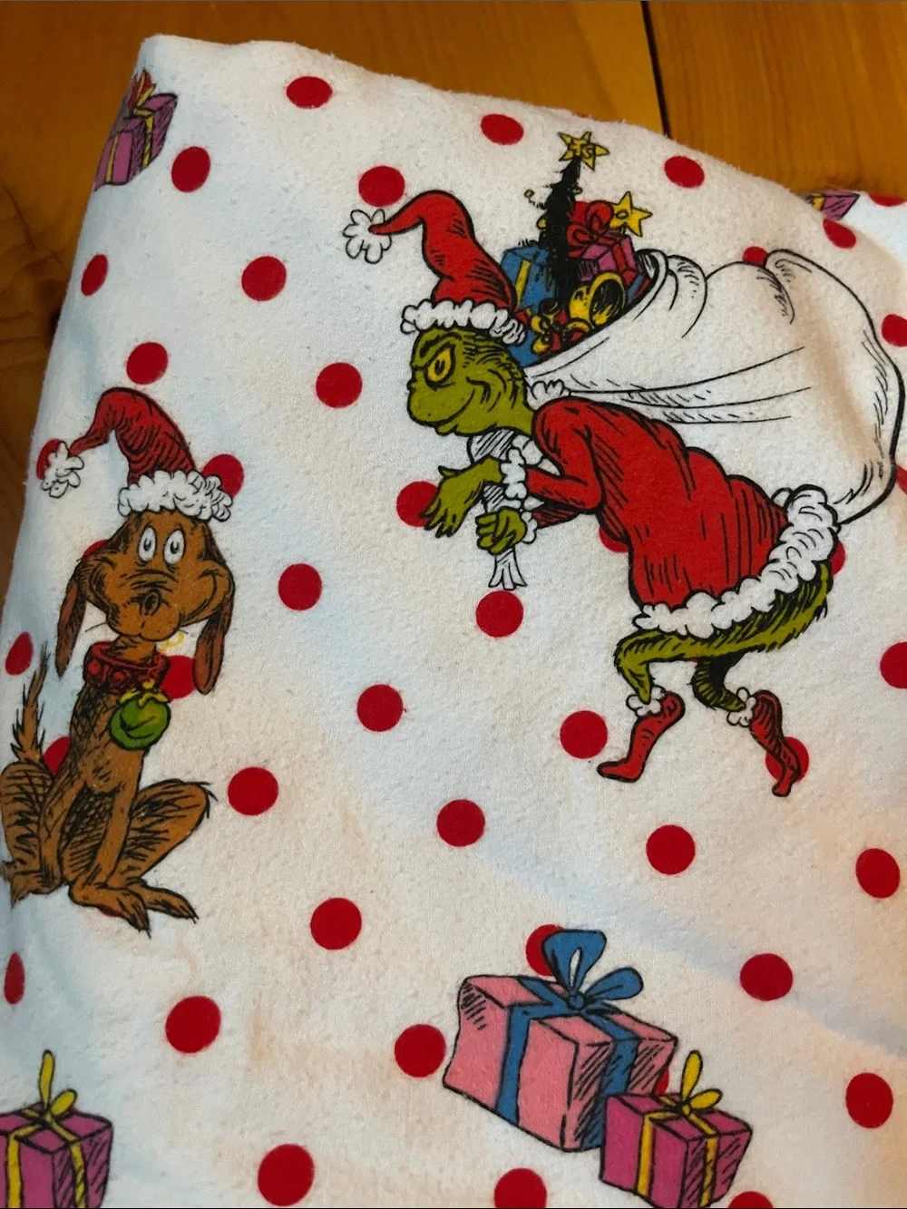 PB TEEN (Pottery Barn) *Twin* Flannel Duvet Cover Dr. Seuss Grinch Christmas Ed.